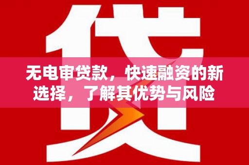 宜宾无电审贷款，快速融资的新选择，了解其优势与风险