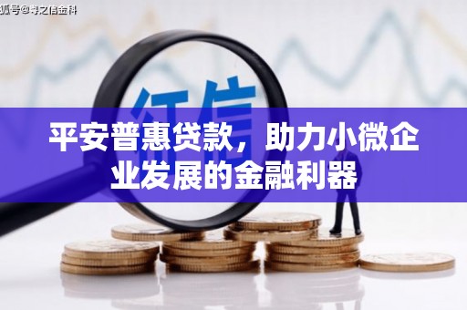 宜宾平安普惠贷款，助力小微企业发展的金融利器