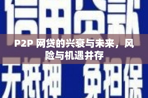 宜宾P2P 网贷的兴衰与未来，风险与机遇并存