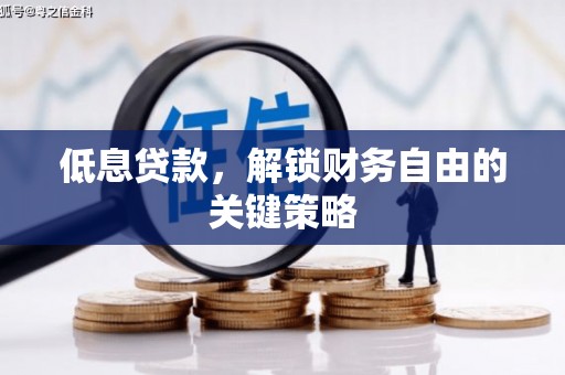 宜宾低息贷款，解锁财务自由的关键策略