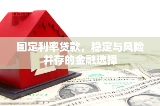 宜宾固定利率贷款，稳定与风险并存的金融选择
