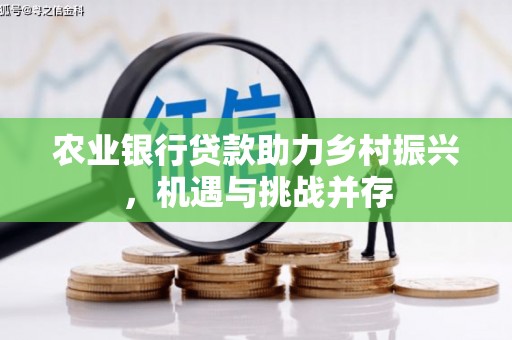 宜宾农业银行贷款助力乡村振兴，机遇与挑战并存