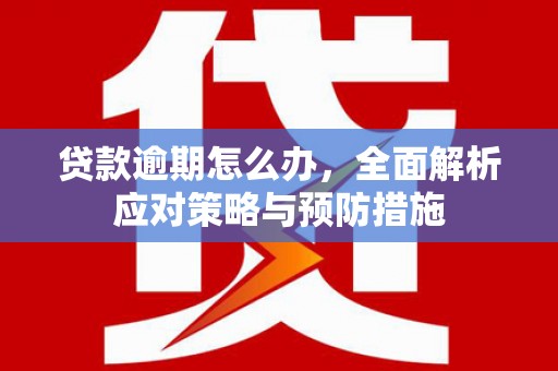 宜宾贷款逾期怎么办，全面解析应对策略与预防措施