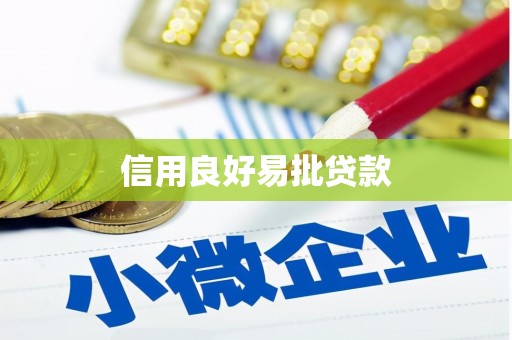 宜宾信用良好易批贷款