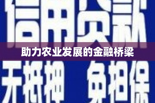 宜宾助力农业发展的金融桥梁