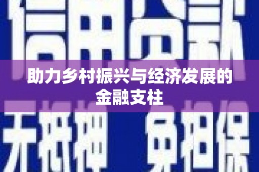 宜宾助力乡村振兴与经济发展的金融支柱